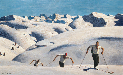Ascent of the Skiers - Alfons Walde, 1931