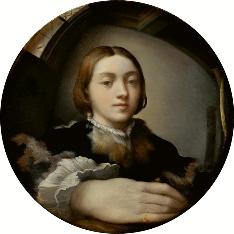 Self-portrait in a convex Mirror, Parmigianino, Public Domain