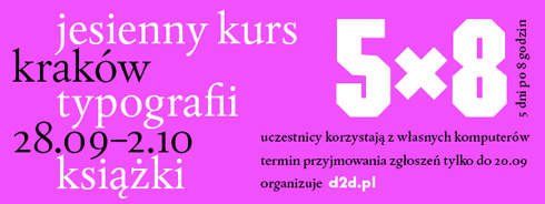 Jesienny kurs typografii