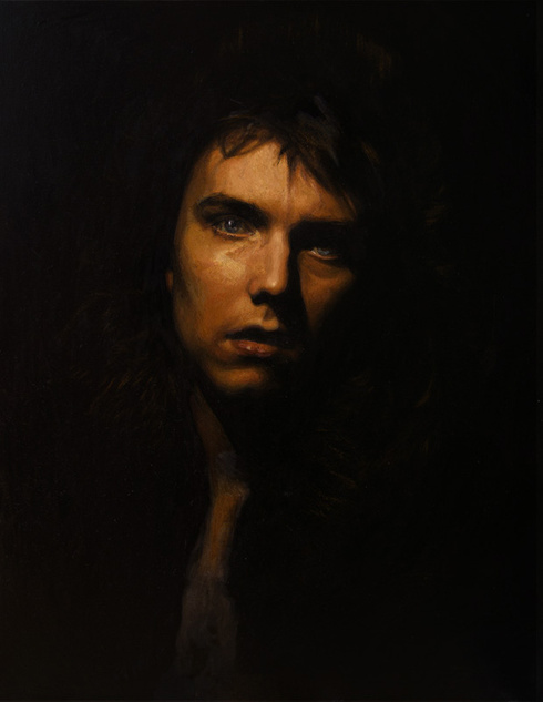 autoportret, 100x80, olej na płótnie, 2008