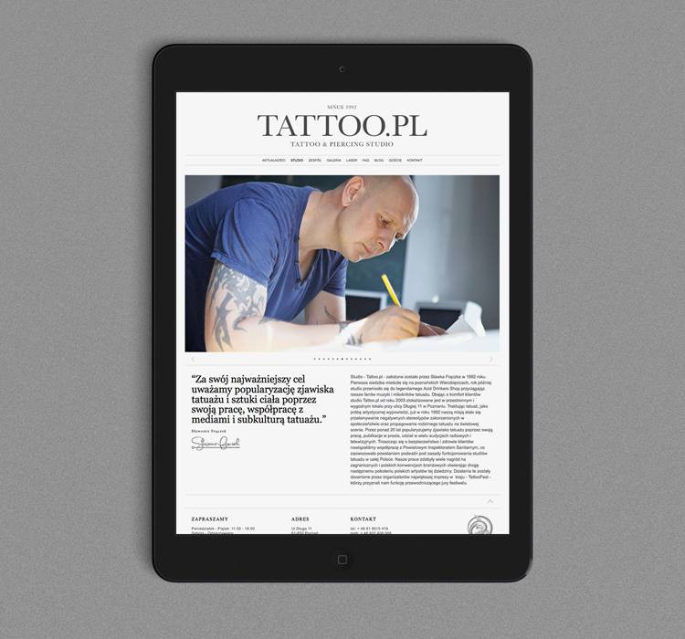 Tattoo.pl / Minima - studium przypadku / Graffus