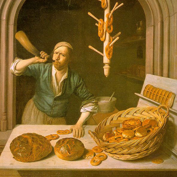 The Baker, Job Adriaensz. Berckheyde, 1681, Worcester Art Museum, Public Domain
