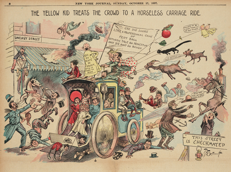 The Yellow Kid - Horseless carriage, The New York Journal, 7 października 1897