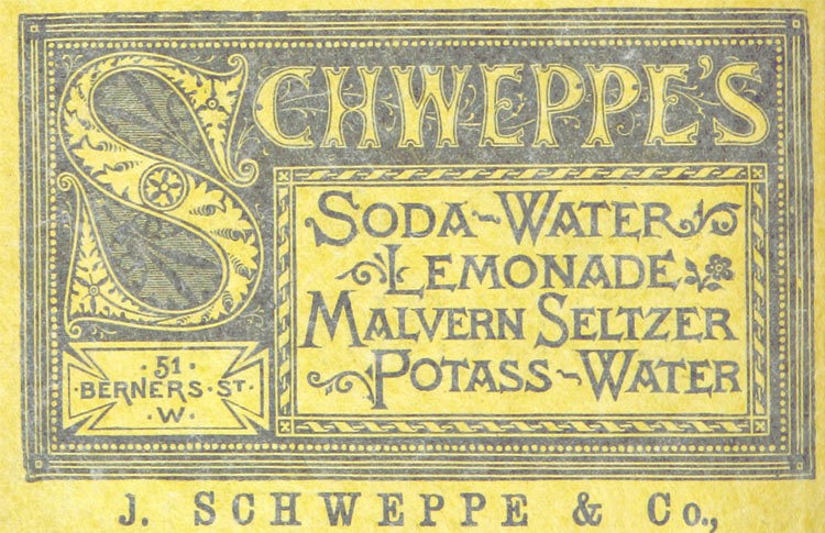 Reklama Schweppe's, 1873