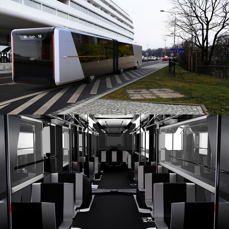 Audi_City_Bus_Concept, proj. Artur Gaca i Daniel Płatek