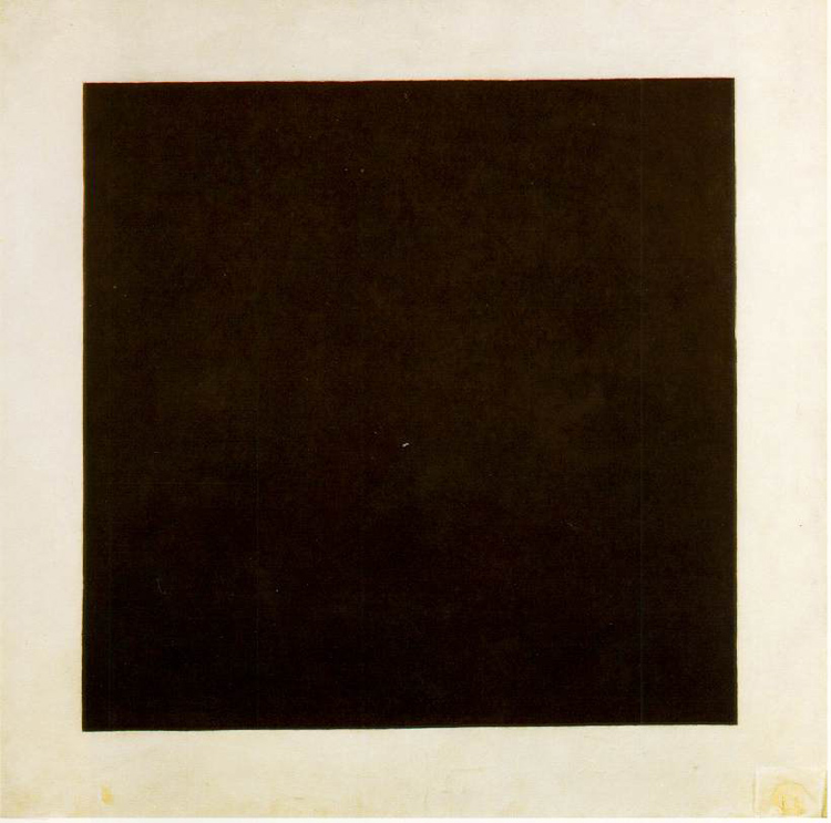 Czarny kwadrat na białym tle, 1914-1915 (1929), Domena publiczna